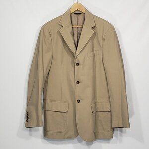 Eddie Bauer  100% cotton  Tan Sports Jacket Blazer  Men's Size Medium